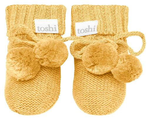 Toshi Organic Booties Marley Butternut in yellow