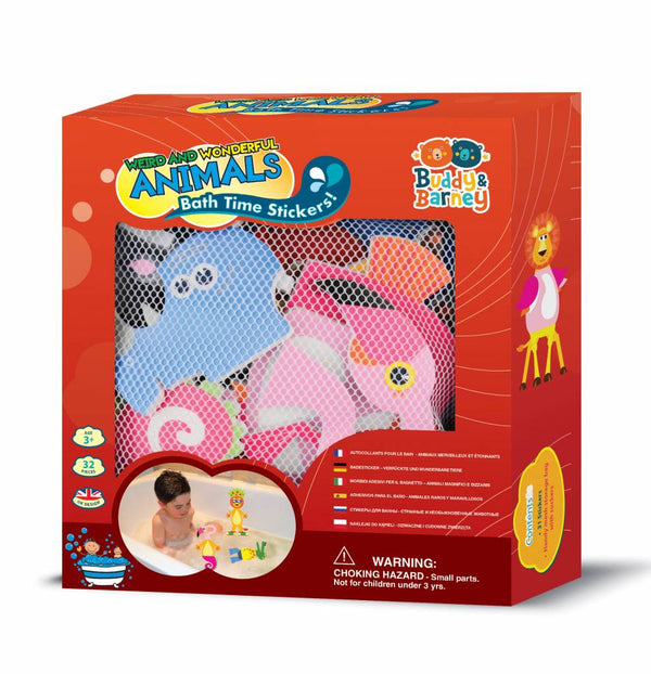 Buddy & Barney Bath time Stickers weird and wonderful animals