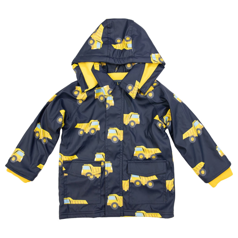 Korango truck raincoat polar fleece lined in navy blue