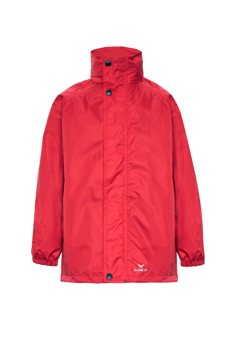 Rainbird Stowaway Waterproof jacket in red