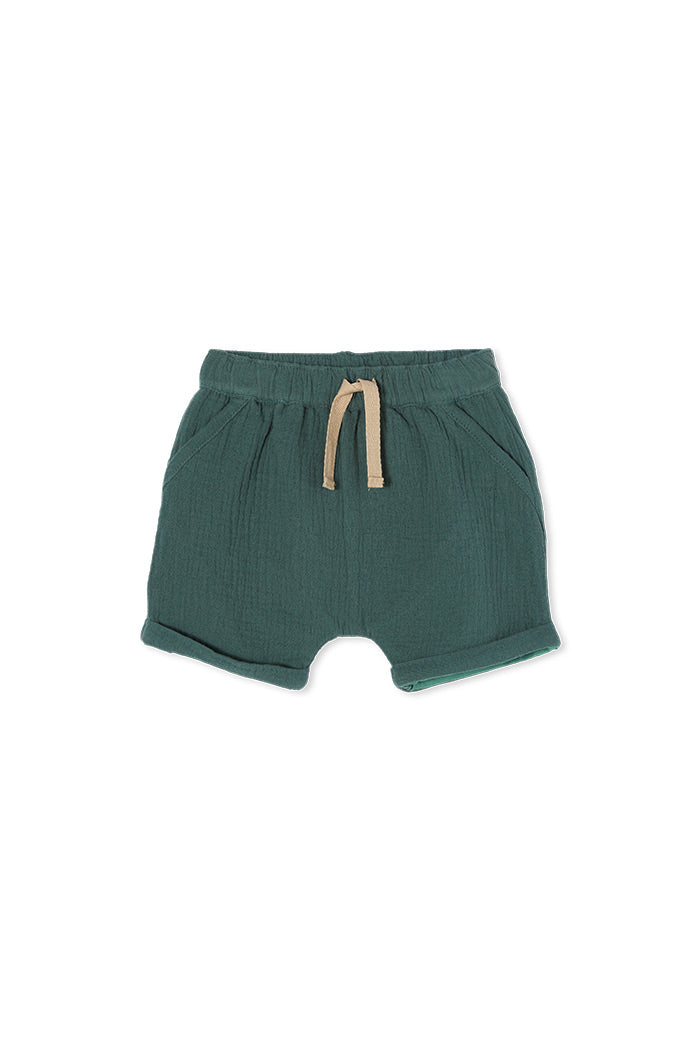 Milky baby animal track shorts in multi colour