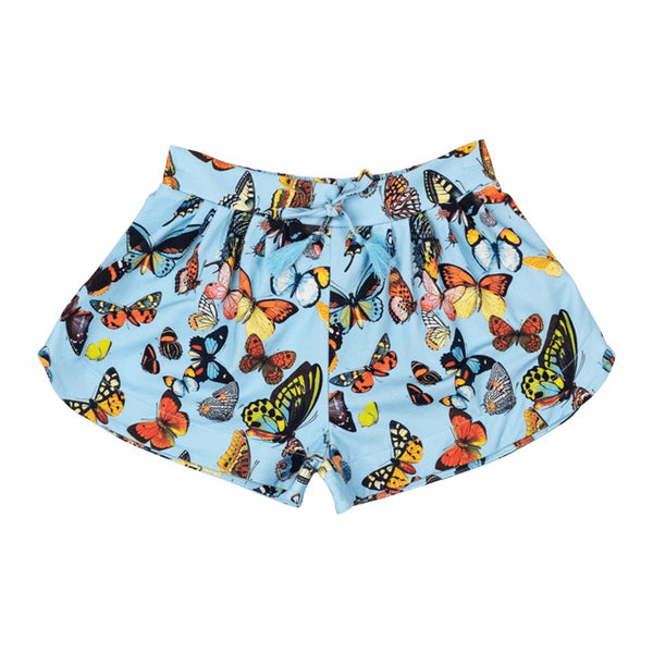 Rock Your Baby Blue butterflies shorts in blue