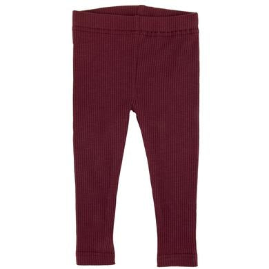 Ponchik Ribbed Leggings Burgundy