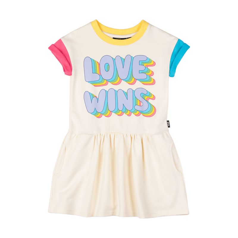 Rock Your Baby Love wins drop waist dress in cream