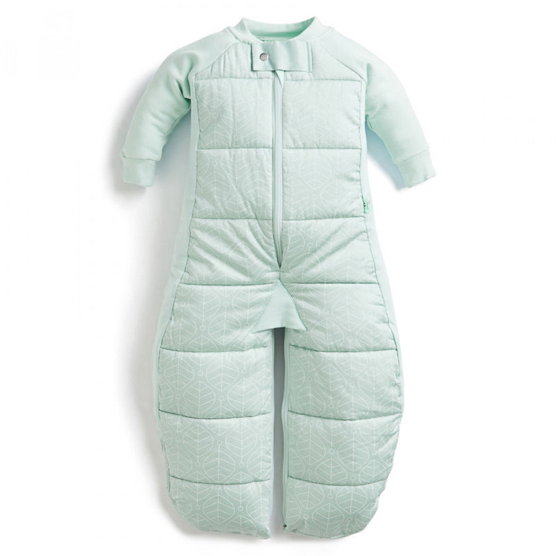 Ergopouch Sheeting Sleep Suit Bag Tog Mint Leaves in green