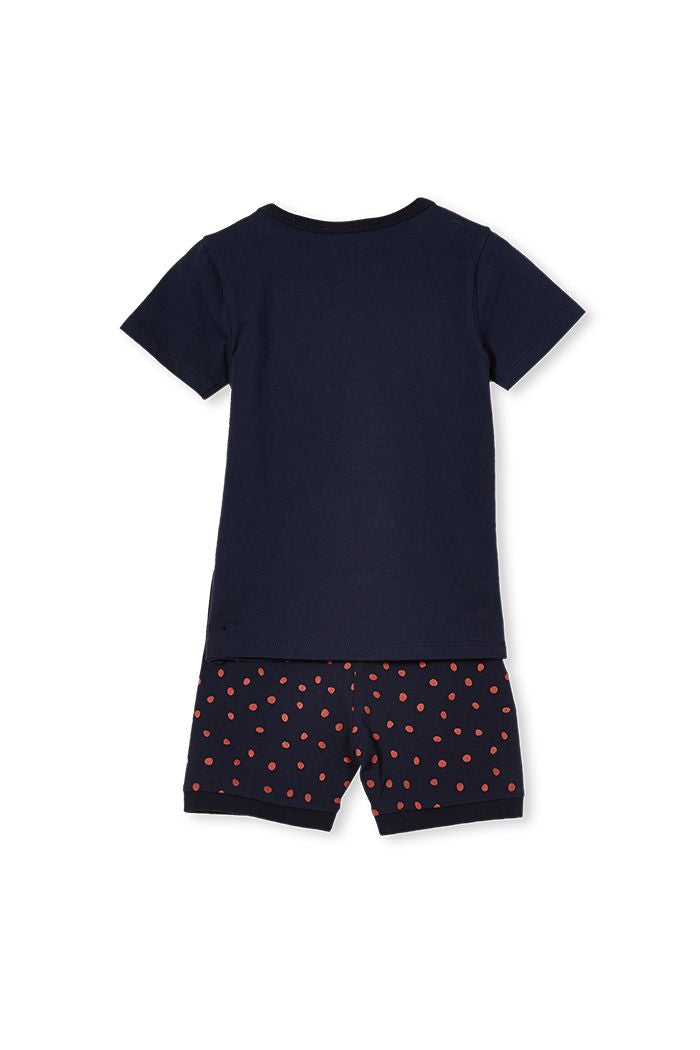 Milky happy camper pyjamas in blue