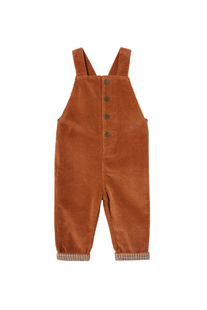 Milky Clothing Cord Overalls Mimosa in brown