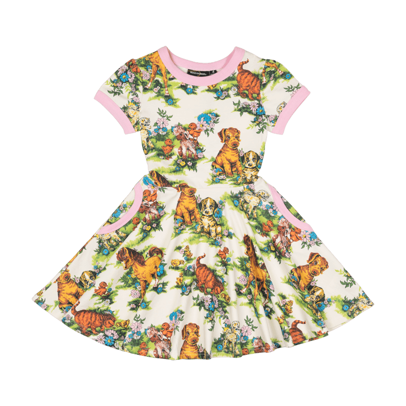 Rock Your Baby country life waisted dress in floral