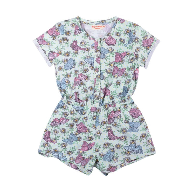Paper Wings T-Shirt Romper Butterfly Daisies