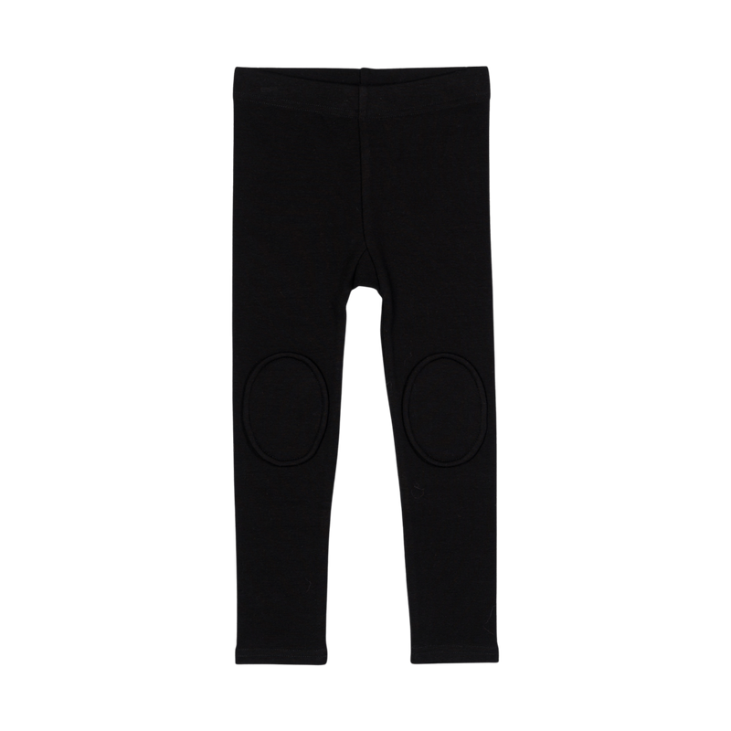 Rock Your Baby Black Knee Patch Tights in Black