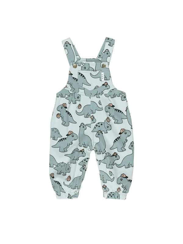 Huxbaby B-Ball Dino overall in green