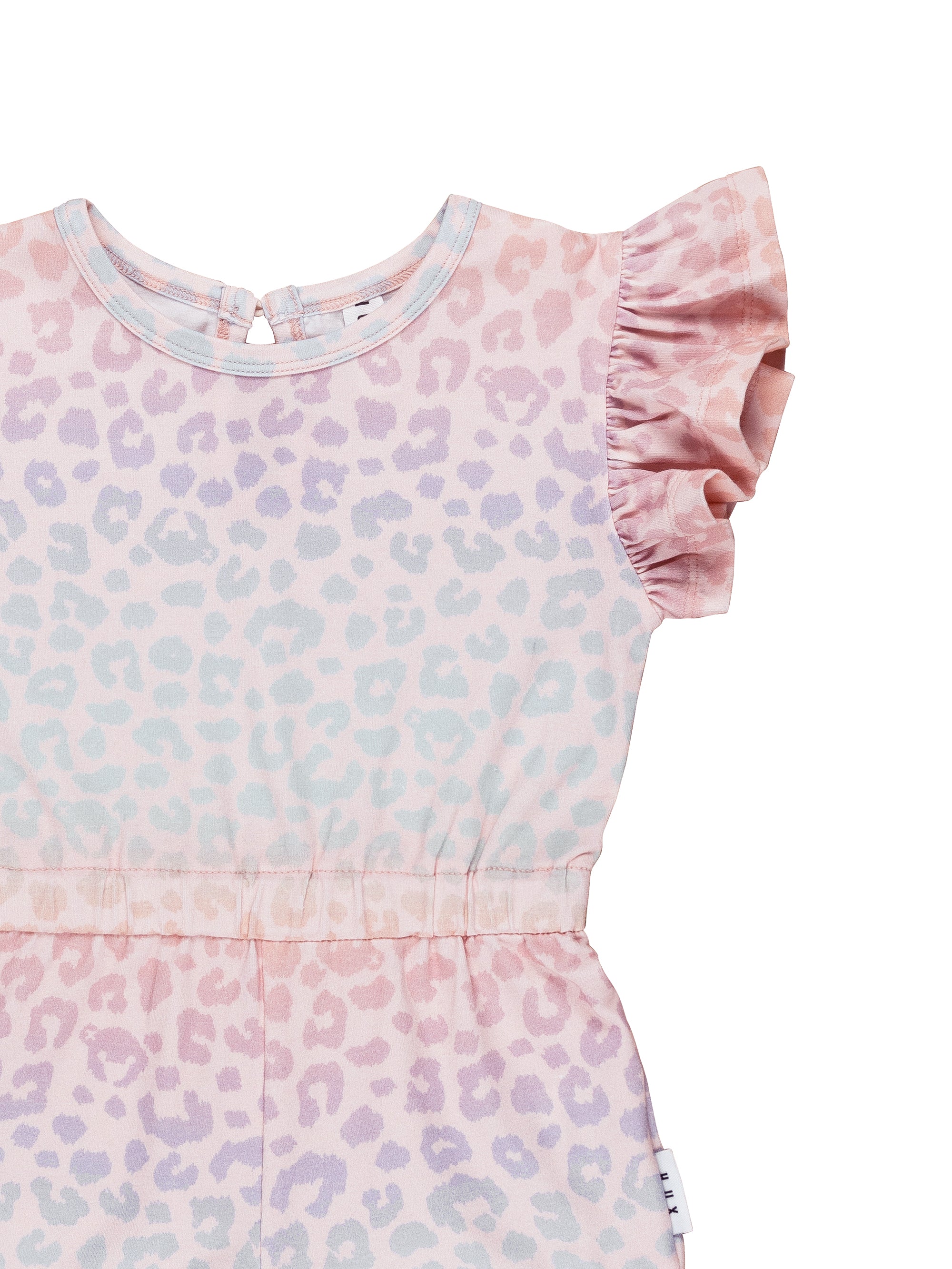 Huxbaby Rainbow Hux Frill Playsuit Rainbow Hidden Hux Print in Multi Colour