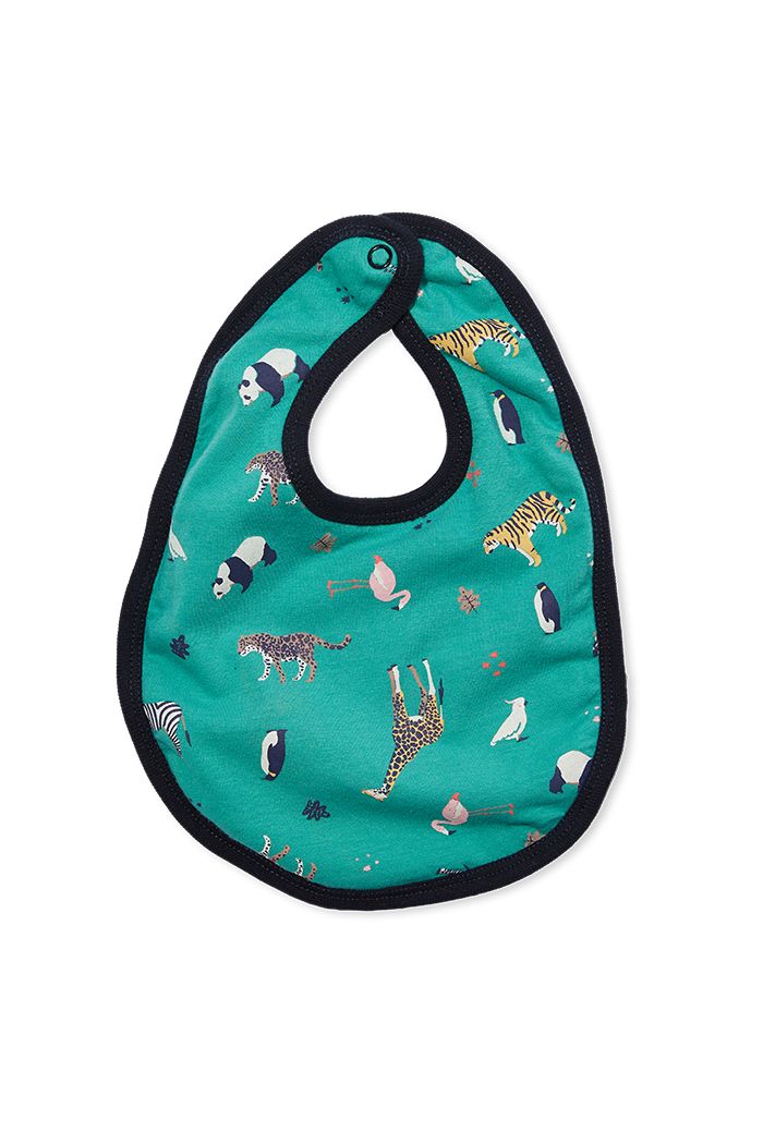 Milky zoo bib in green