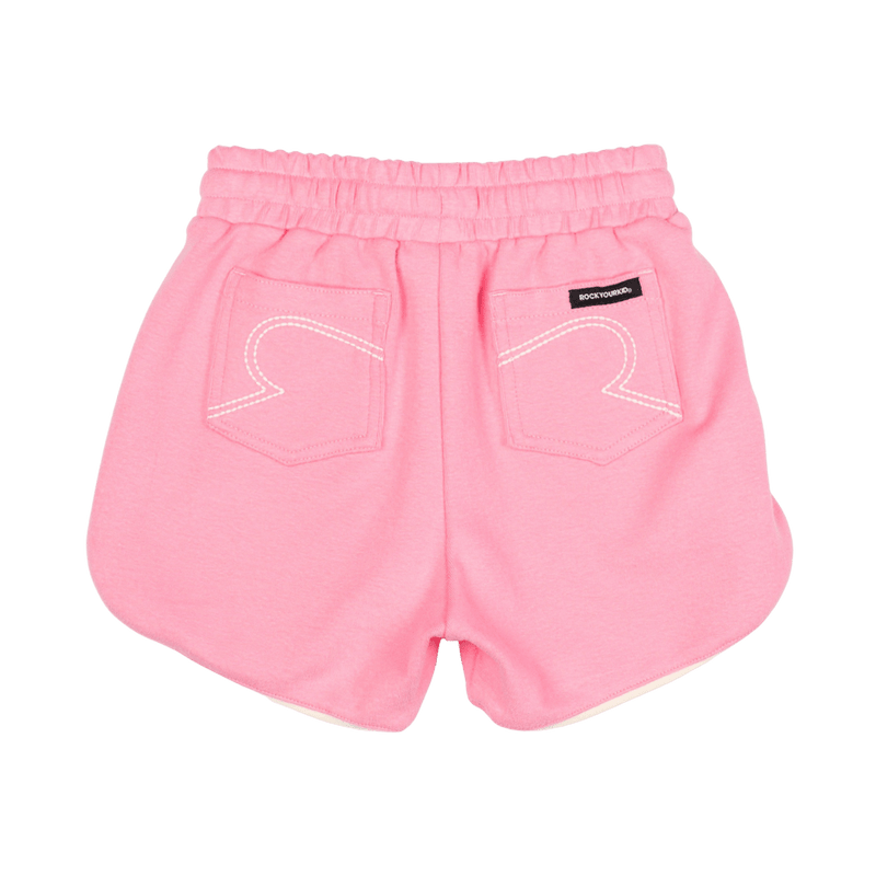 Rock Your Baby Pink Jogger Shorts in Pink