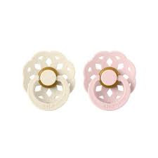 Bibs Dummies 2 Pack Boheme ivory/blossom in cream/pink