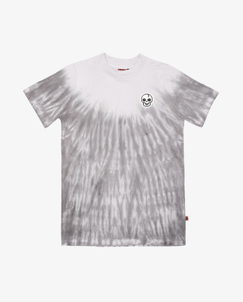 Band of Boys Skull Tee Grey Tie Dye in Grey