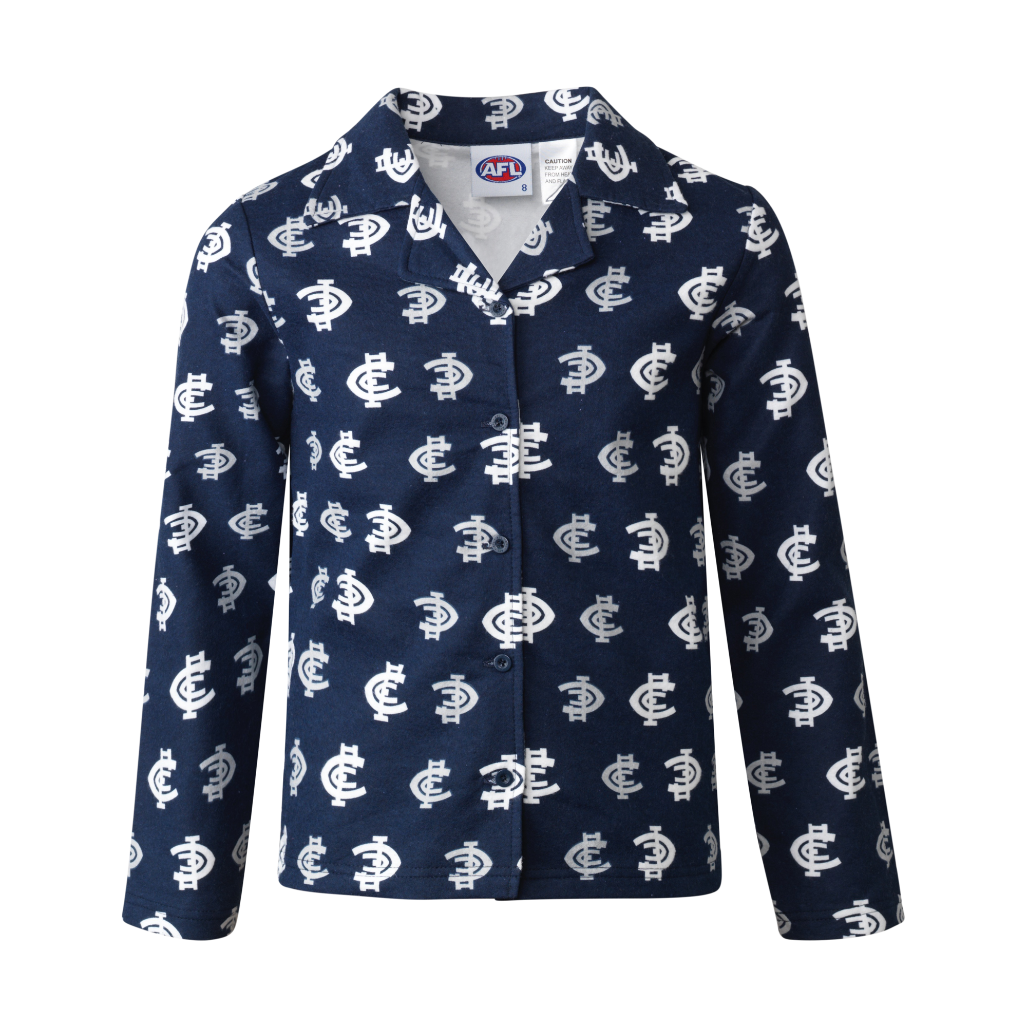 Carlton Blues Official AFL Flannelette Toddler Sleepwear