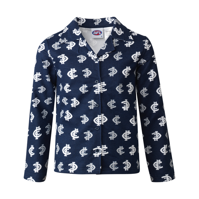 Carlton Blues Official AFL Flannelette Toddler Sleepwear