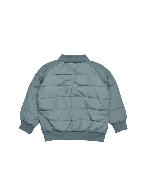 Huxbaby dino racer reversible bomber jacket teal in blue