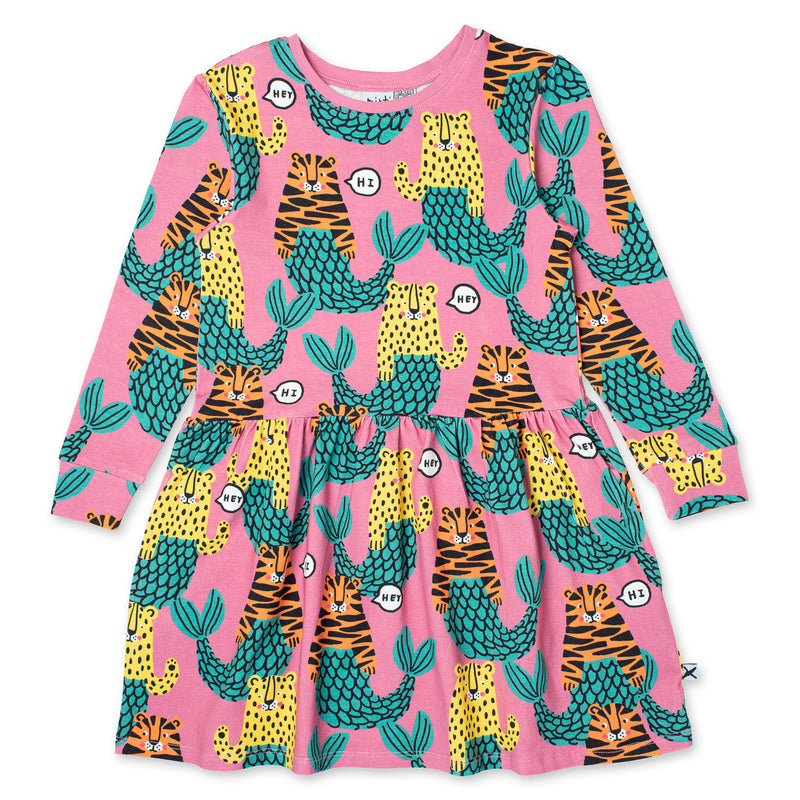 Minti Mer-Cats Dress in Sorbet Pink