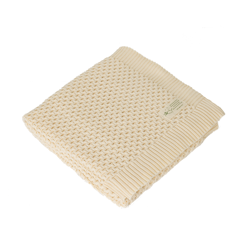 Nature Baby Honeycomb Bassinet Blanket in Natural