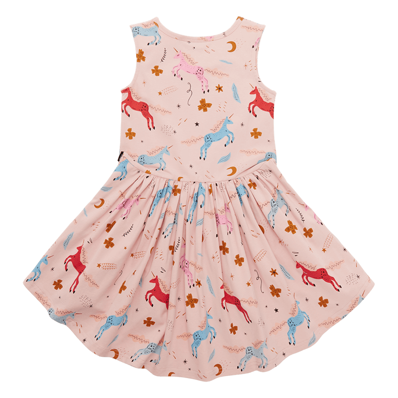 Rock Your Baby Celestial drop waist dress in pink