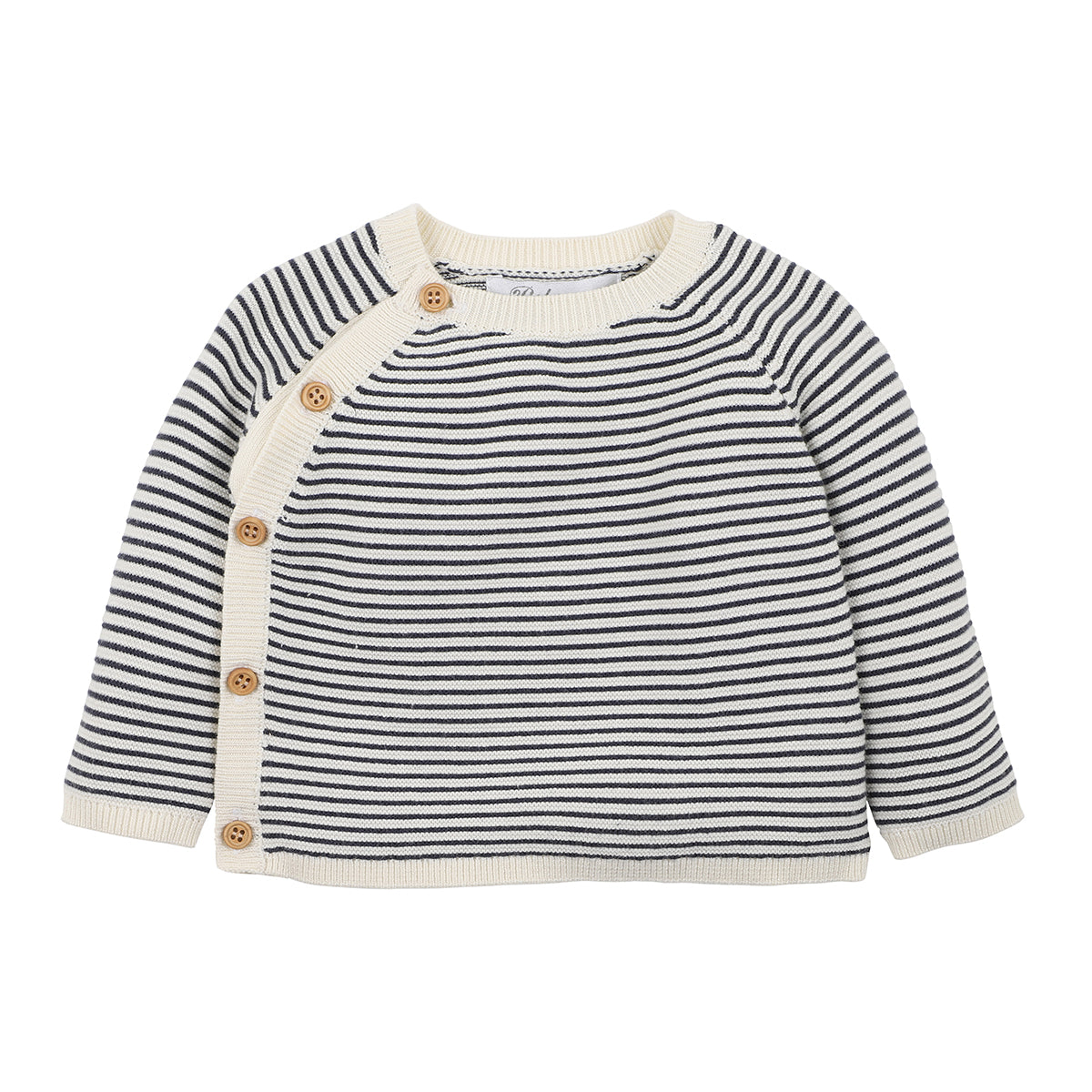 Bebe Levi stripe jumper in navy
