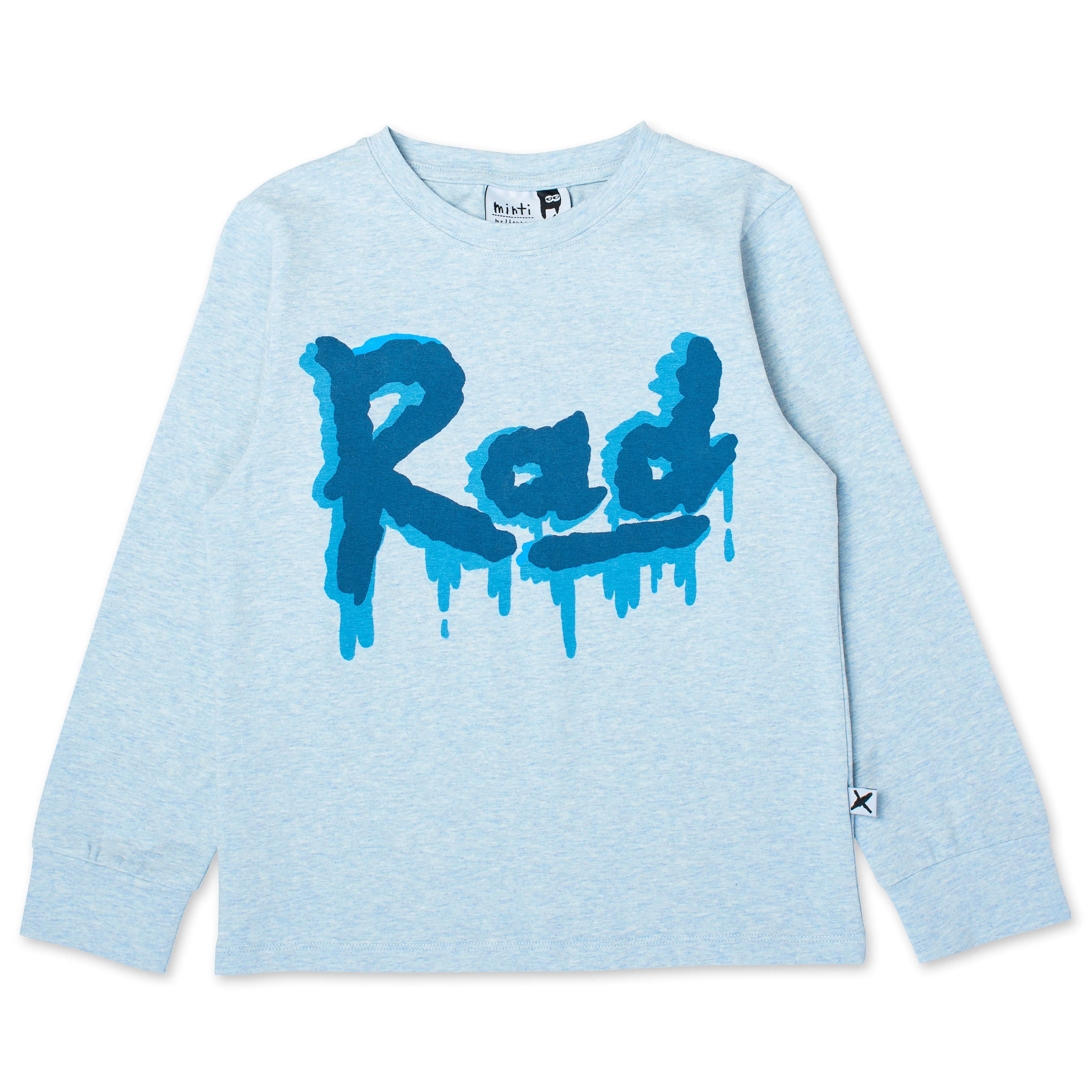 Minti Rad Long Sleeve T-Shirt in Sky Marle Blue