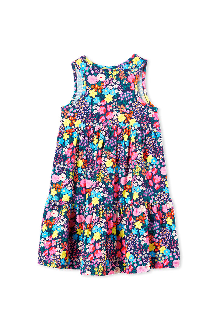 Milky Meadow Dress in Multi Colour