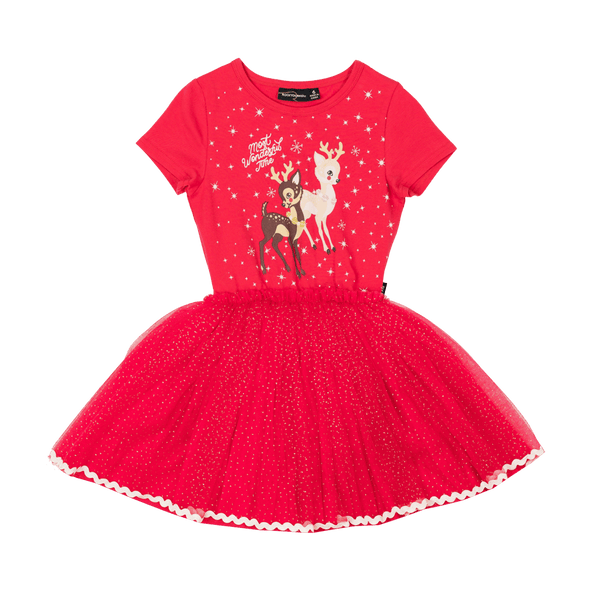 Rock Your Baby comet and cupid SS circus dress in red