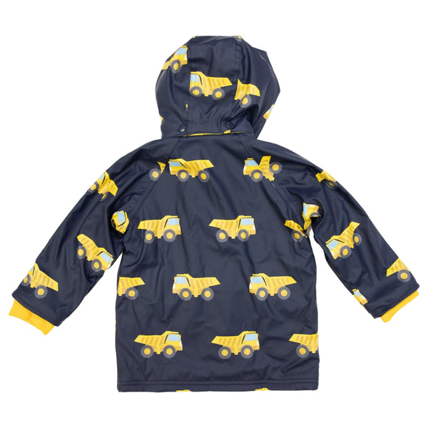 Korango truck raincoat polar fleece lined in navy blue