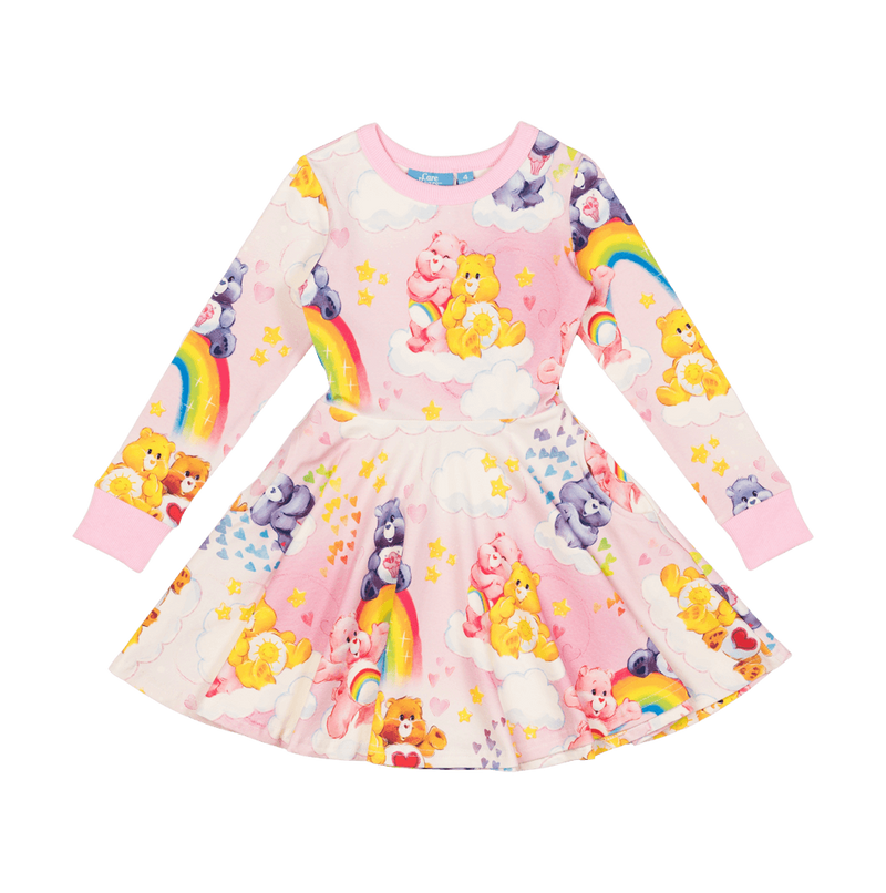 Rock your baby Care Bears friendship LS waisted dress