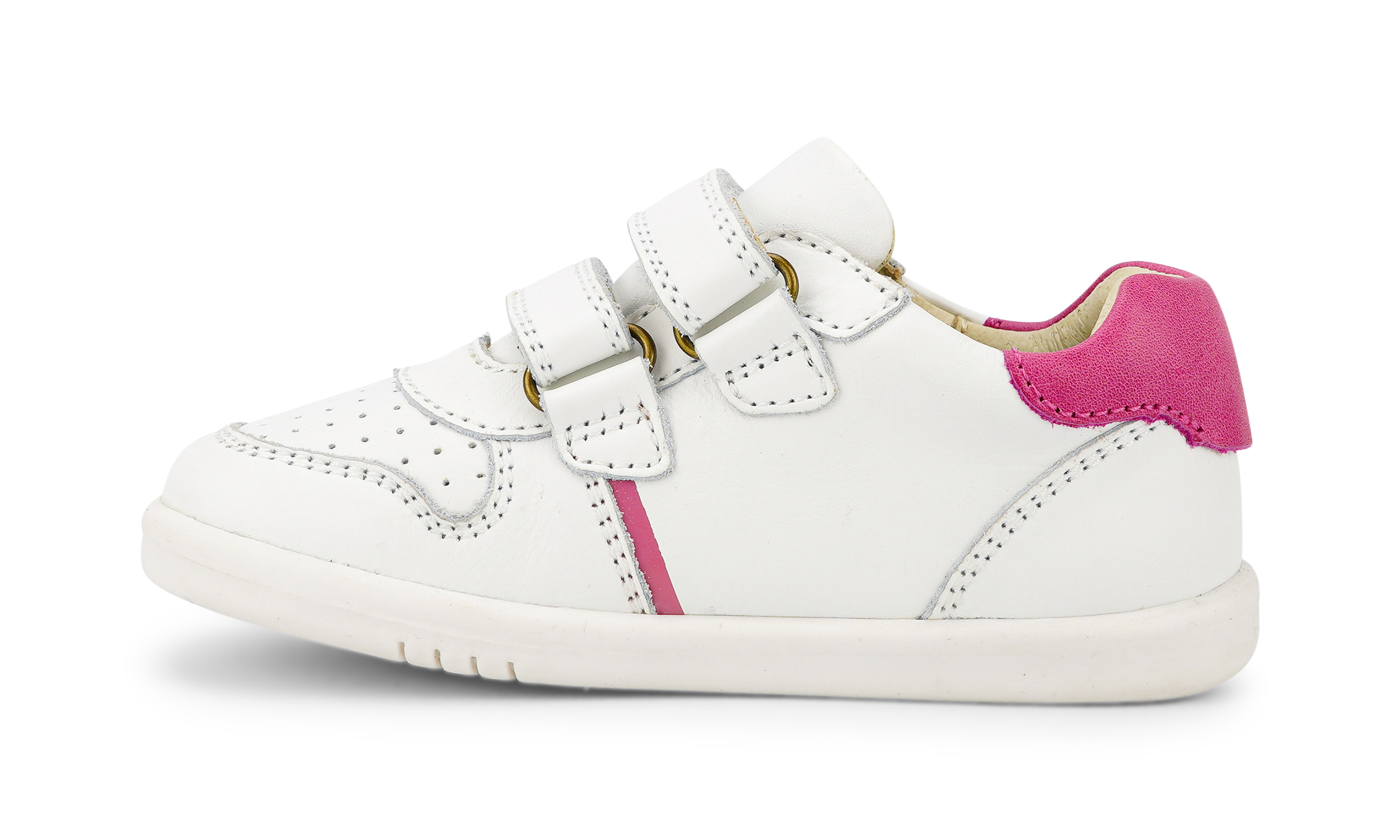 Bobux Kid+ Riley white and pink