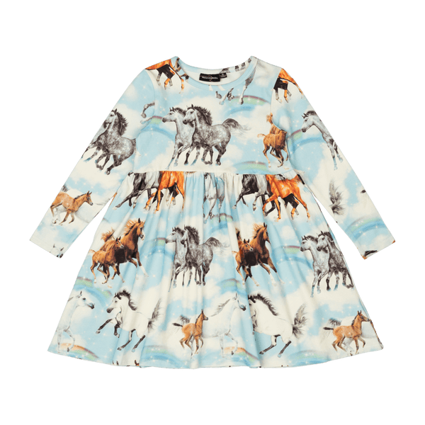 Rock Your Baby Utopia Long Sleeve Dress in Multi