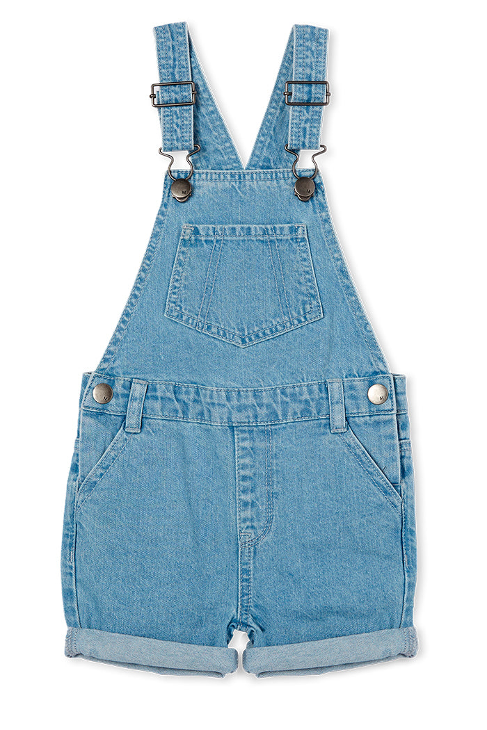 Milky Baby Denim Overall In Blue