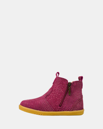 Bobux I Walk Jodhpur boot boysenberry starburst