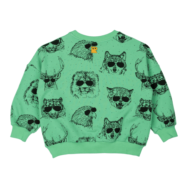 Rock Your Baby Wild Life Sweatshirt in Mint Green