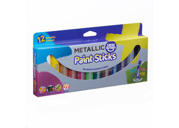 Little Brian paint sticks metallic 12 pk