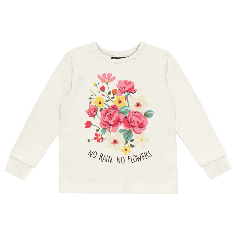 Rock Your Baby No Rain No Flowers T-Shirt in cream