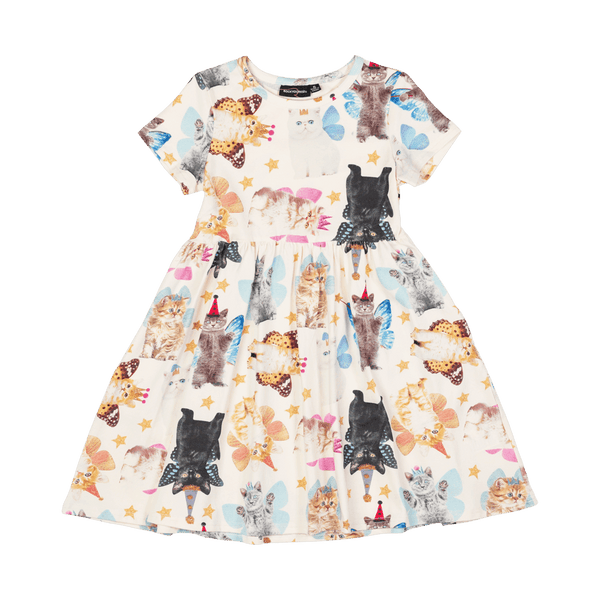 Rock your baby kitten fairy dress in multi colour