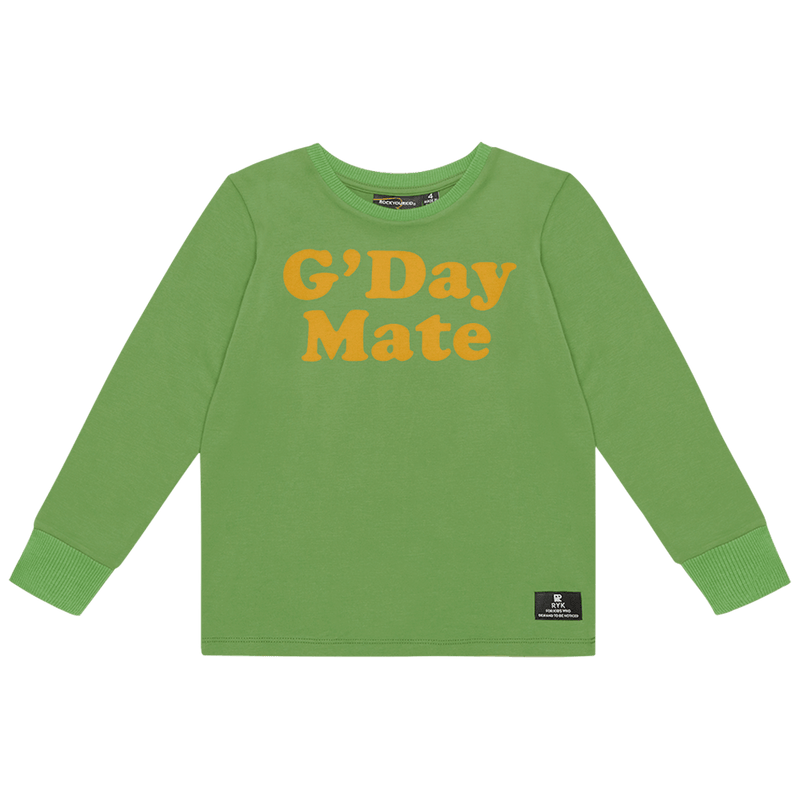 Rock Your Baby G'Day T-Shirt in green