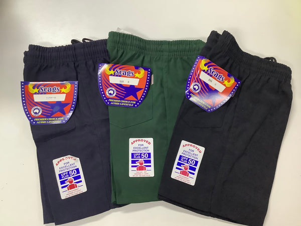Scags gaberdine school shorts in 4 colours