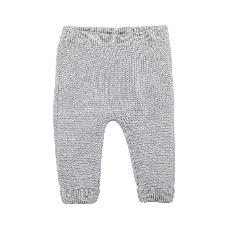 Bebe Llama knit pants grey marle in grey