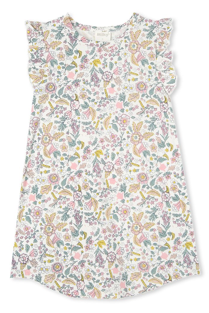 Milky antique floral nightie