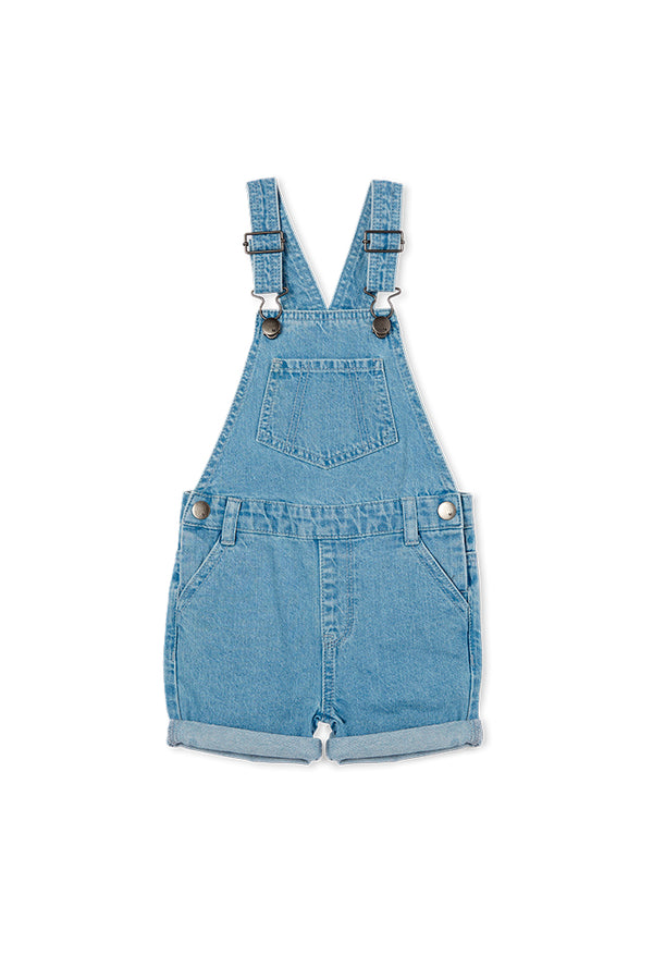 Milky Baby Denim Overall In Blue