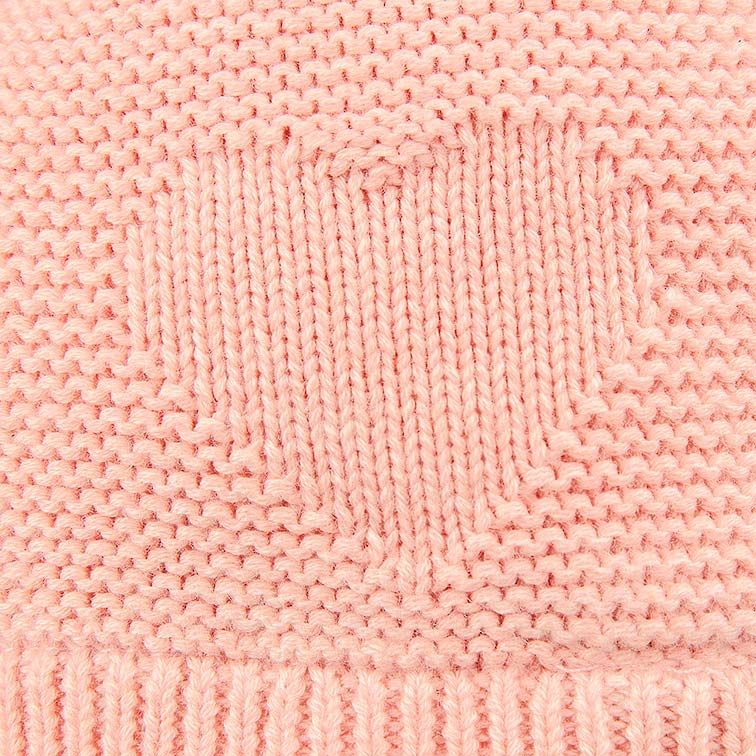 Toshi beanie organic earmuff fantasy hearts in pink