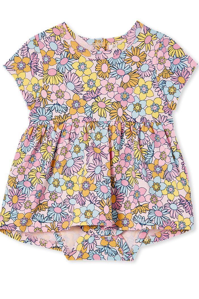 Milky Wild Child Baby Dress Multi Print