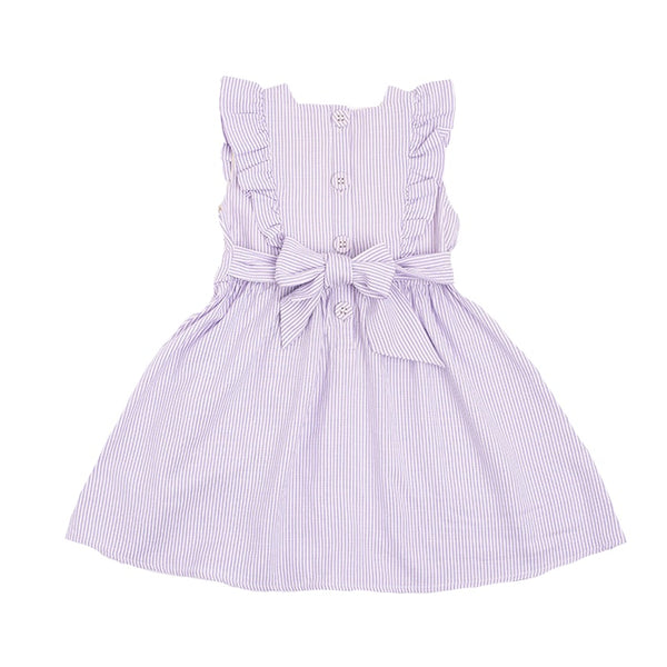 Rock your baby Purple Stripe Babette Dress in purple