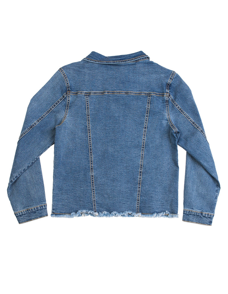 Eve Girl Denim Jacket in blue