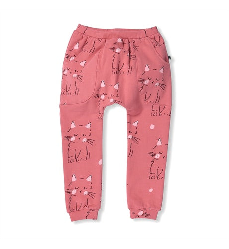 littlehorn-kitty-sweatpant---dark-pink-in-pink